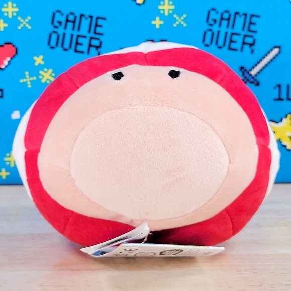 Tomy Club Mocchi Mocchi SUPER MUSHROOM JUNIOR 6" Nintendo Super Mario Game Plush - Picture 7 of 12